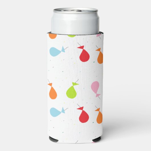 Kleurrijke ballonnen op wit (Seltzer Achterkant)