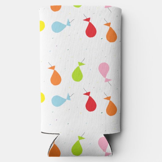 Kleurrijke ballonnen op wit (Achterkant)