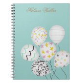 kleurrijke ballonnen schatmonogram notitieboek (Voorkant)