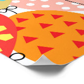 Kleurrijke Ballons Variety Naadloos Patroon Poster (Hoek)