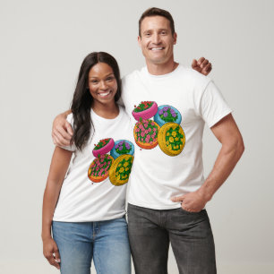 Kleurrijke Bandenplanters – Helder Bloementuin T-shirt
