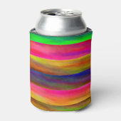 Kleurrijke bands blikjeskoeler (Blikje Voorkant)