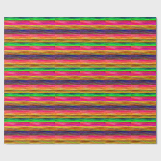 Kleurrijke bands cadeaupapier (Vlak)