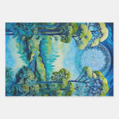 Kleurrijke Batik Forest Art Wrapping Paper Sheets (Voorkant 2)