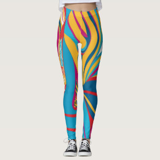 Kleurrijke Batik Parang Pop Art Pattern Leggings