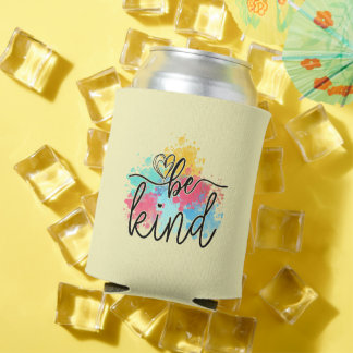 Kleurrijke Be Kind Paint Splash Blikjeskoeler