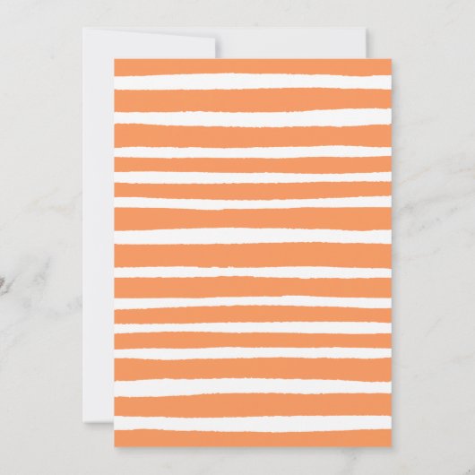 Kleurrijke Beach Seashell bruiloft Kaart (Achterkant)