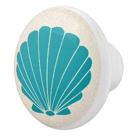 Kleurrijke Beach Shell Scallop Lade Knoppen