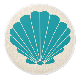 Kleurrijke Beach Shell Scallop Lade Knoppen