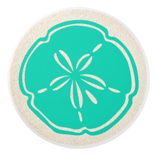 Kleurrijke Beach Shell Zand Dollar Lade Knoppen (Voorkant)