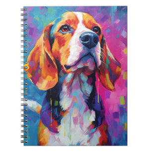 Kleurrijke Beagle Notitieboek