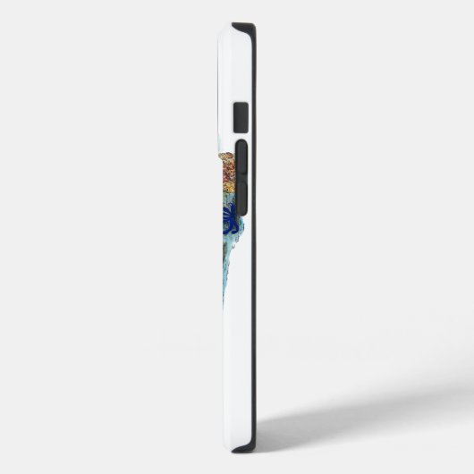 Kleurrijke bedreigde hand geschilderd koraalrif Case-Mate iPhone case (Achterkant / Links)