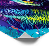 kleurrijke beer poster (Hoek)