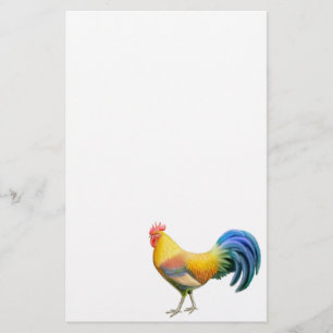 Kleurrijke Belgische Ardenner Rooster Stationery Briefpapier