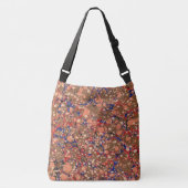 kleurrijke bellenprint crossbody tas (Voorkant)