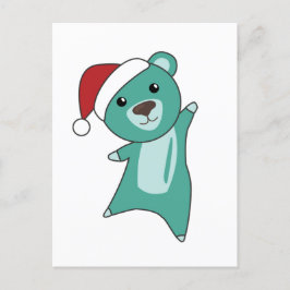 Kleurrijke Beren Beer kerstwinterdieren Feestdagenkaart