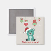 Kleurrijke Beren Beer kerstwinterdieren Magneet (Voorkant / Achterkant)