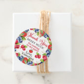 Kleurrijke bessen Hartelijk dank Berry Much verjaa Bedankjes Labels (In situ)