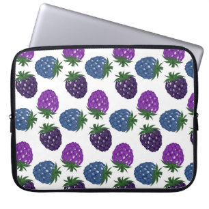 Kleurrijke bessen: veelkleurig naadloos patroon. laptop sleeve