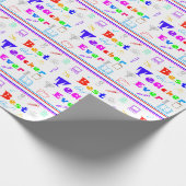 Kleurrijke Beste Leraar Ooit Leuke School Levert K Cadeaupapier (Hoek)