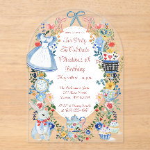 Kleurrijke betoverde Alice in Wonderland verjaarda