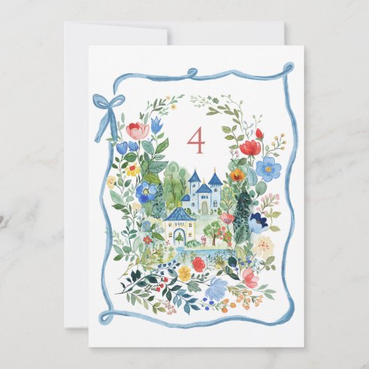 Kleurrijke betoverde Alice in Wonderland verjaarda Kaart (Achterkant)