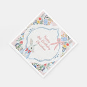 Kleurrijke betoverde Alice in Wonderland verjaarda Servet (Hoek)