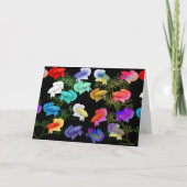 Kleurrijke Betta Aquarium Fish Wenskaart Kaart (Voorkant)