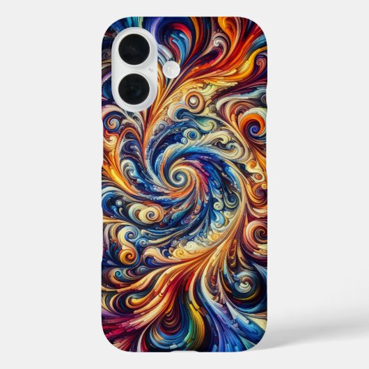 Kleurrijke beweging Abstracte kunst Case-Mate iPhone Case (Achterkant)