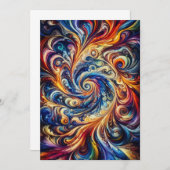 Kleurrijke beweging Abstracte kunst Kaart (Voorkant / Achterkant)