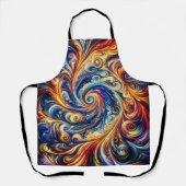 Kleurrijke beweging Abstracte kunst Schort (Voorkant)