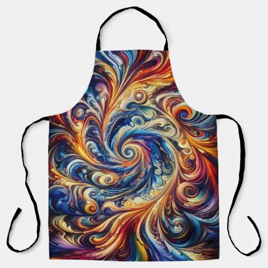 Kleurrijke beweging Abstracte kunst Schort (Voorkant)