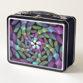 Kleurrijke Bewegingen Abstracte Trippy Fractal Art (Voorkant)