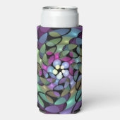 Kleurrijke Bewegingen Abstracte Trippy Fractal Art (Seltzer Achterkant)