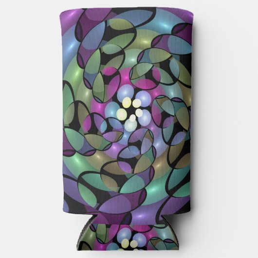 Kleurrijke Bewegingen Abstracte Trippy Fractal Art (Voorkant)