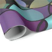 Kleurrijke Bewegingen Abstracte Trippy Fractal Art Cadeaupapier (Rol Hoek)