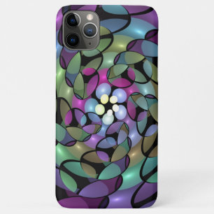 Kleurrijke Bewegingen Abstracte Trippy Fractal Art iPhone 11 Pro Max Hoesje