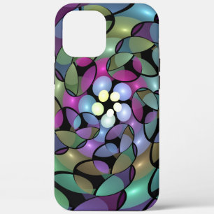 Kleurrijke Bewegingen Abstracte Trippy Fractal Art iPhone 12 Pro Max Hoesje