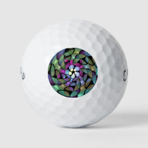 Kleurrijke Bewegingen Abstracte Trippy Fractal Art Golfballen