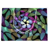 Kleurrijke Bewegingen Abstracte Trippy Fractal Art Groot Cadeauzakje (Voorkant)