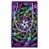 Kleurrijke Bewegingen Abstracte Trippy Fractal Art Klein Cadeauzakje (Voorkant)