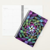 Kleurrijke Bewegingen Abstracte Trippy Fractal Art Planner (Display)