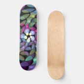 Kleurrijke Bewegingen Abstracte Trippy Fractal Art Skateboard (Voorkant)