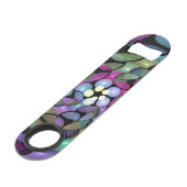 Kleurrijke Bewegingen Abstracte Trippy Fractal Art Speed Flessenopener (Achterkant Gekanteld)