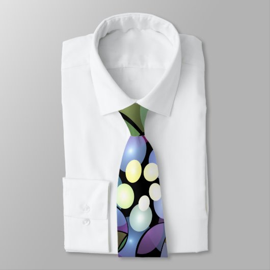 Kleurrijke Bewegingen Abstracte Trippy Fractal Art Stropdas (Gebonden)