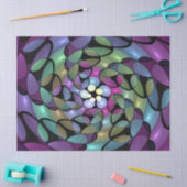 Kleurrijke Bewegingen Abstracte Trippy Fractal Art Tissuepapier (Craft)