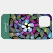 Kleurrijke Bewegingen Abstracte Trippy Fractal Naa Case-Mate iPhone Case (Achterkant (horizontaal))