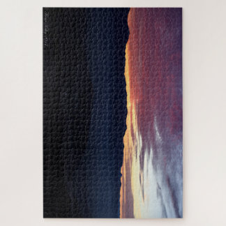 Kleurrijke bewolkte zonsondergang puzzel