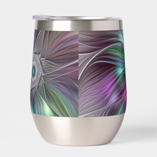 Kleurrijke Big Flower Abstract Trippy Fractal Art (Rechts)