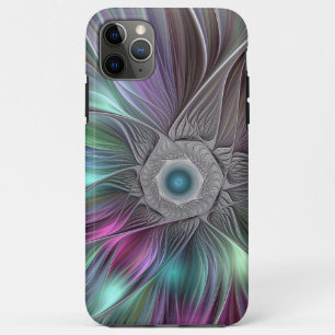 Kleurrijke Big Flower Abstract Trippy Fractal Art iPhone 11 Pro Max Hoesje
